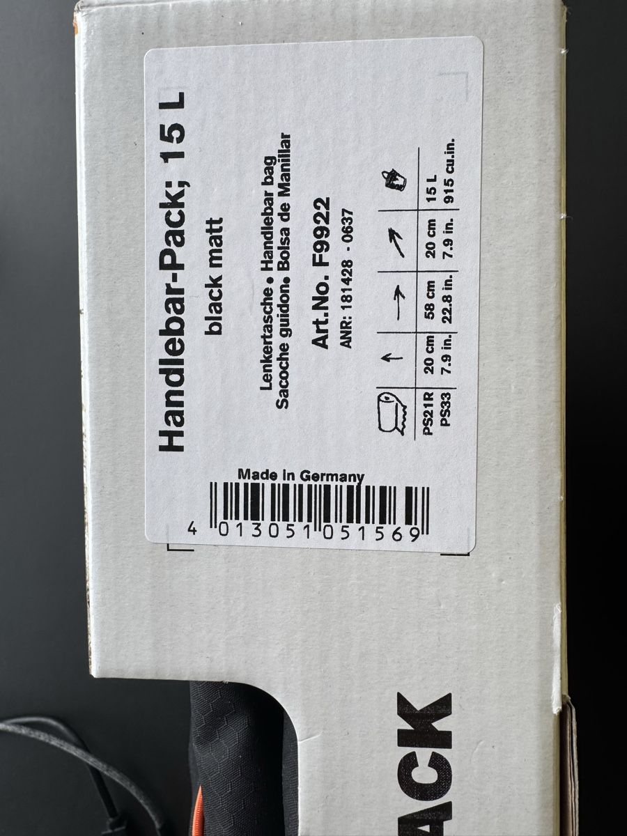 Ortlieb Borse: Ortlieb: Lenkertasche 15 Liter – Nuovo e nell'imballaggio originale da Meikirch venduto da leopard79 1