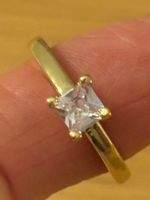 Luxus EleganteGr.18/8 Solitär Ring Farbe:Gold