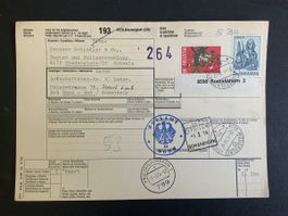 Niederglatt,  Paketkarte