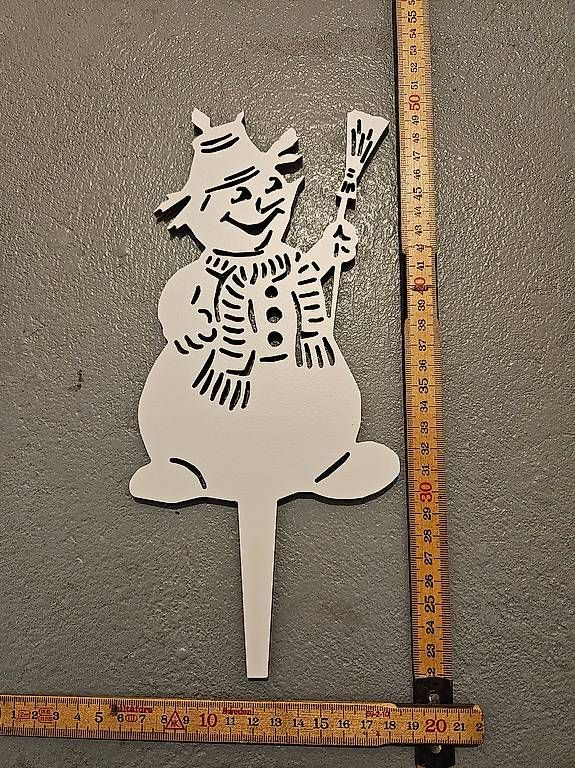 Alle Dekorationen: Gartenstecker Schneemann – Gebraucht aus Brunnen von kent03 1