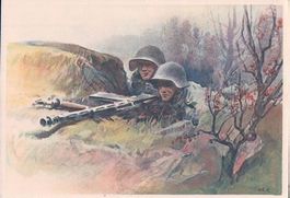 Armée Suisse, L.M.G. in Stellung (1939)