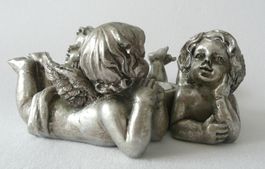 Teelichthalter - 3 Engel im Kreis