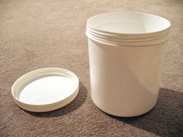 Kunststoff Büchse Dose Behälter Aufbewahrung Gewinde-Deckel