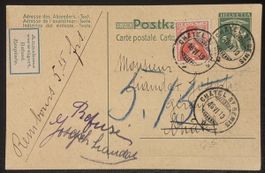 Schweiz 1911 Postkarte Retour Refusé Bern