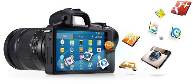 Samsung Fotocamera: Samsung Galaxy NX EK-GN120 Android WiFi LTE SIM Touchscreen – Usato da Suberg venduto da Lovelyfashion 5