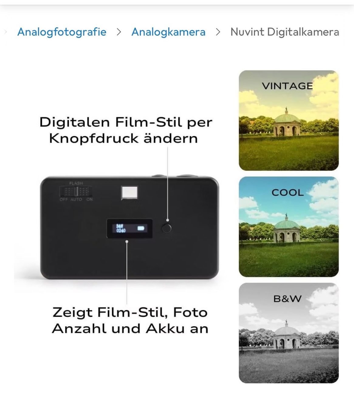 Kamera: Nuvint Digitalkamera neu – Neu und originalverpackt aus Meilen von Sura18 1