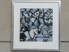 Mirer Kunstdruch selten 2011 gerahmt Abstrakt