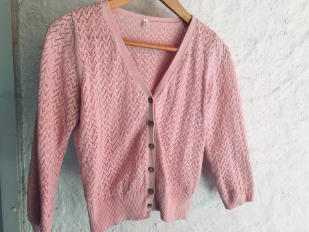 Blutsgeschwister Cardigan rosa in m
