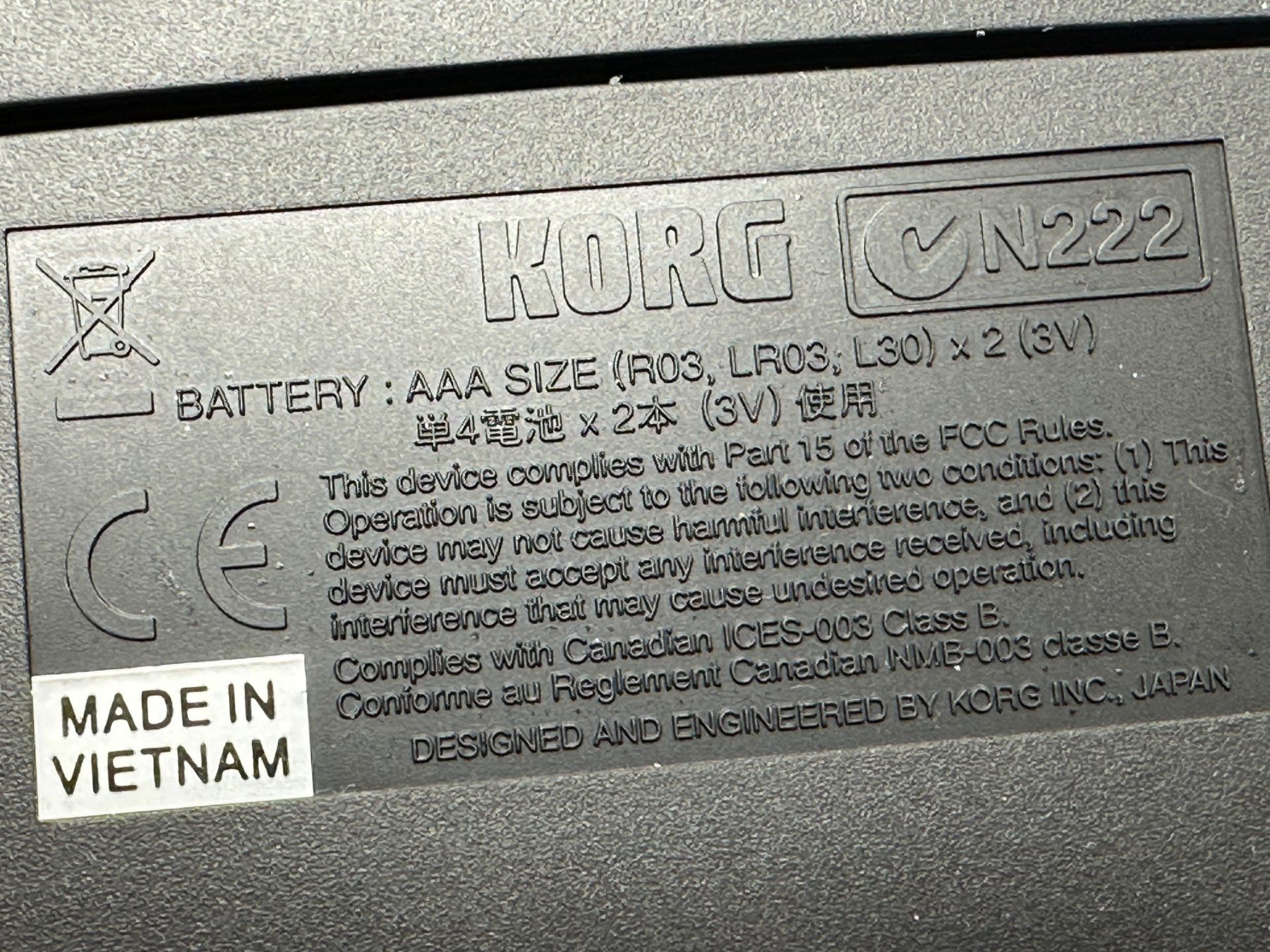 Korg Strumenti musicali: KORG CA-30 Accordeur chromatique – Usato da Morges venduto da vintix 9