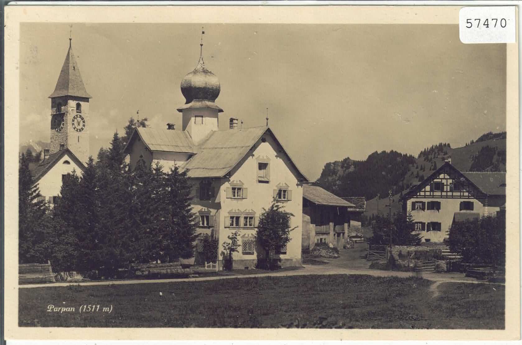 Cartes postales: Parpan - Dorfpartie mit Kirchen – D'occasion à Ettingen par Kartenplanet