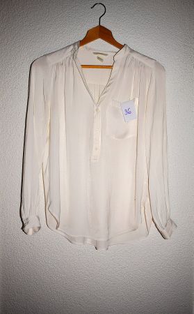 H&M Bluse, creme weiss, Gr. 36,