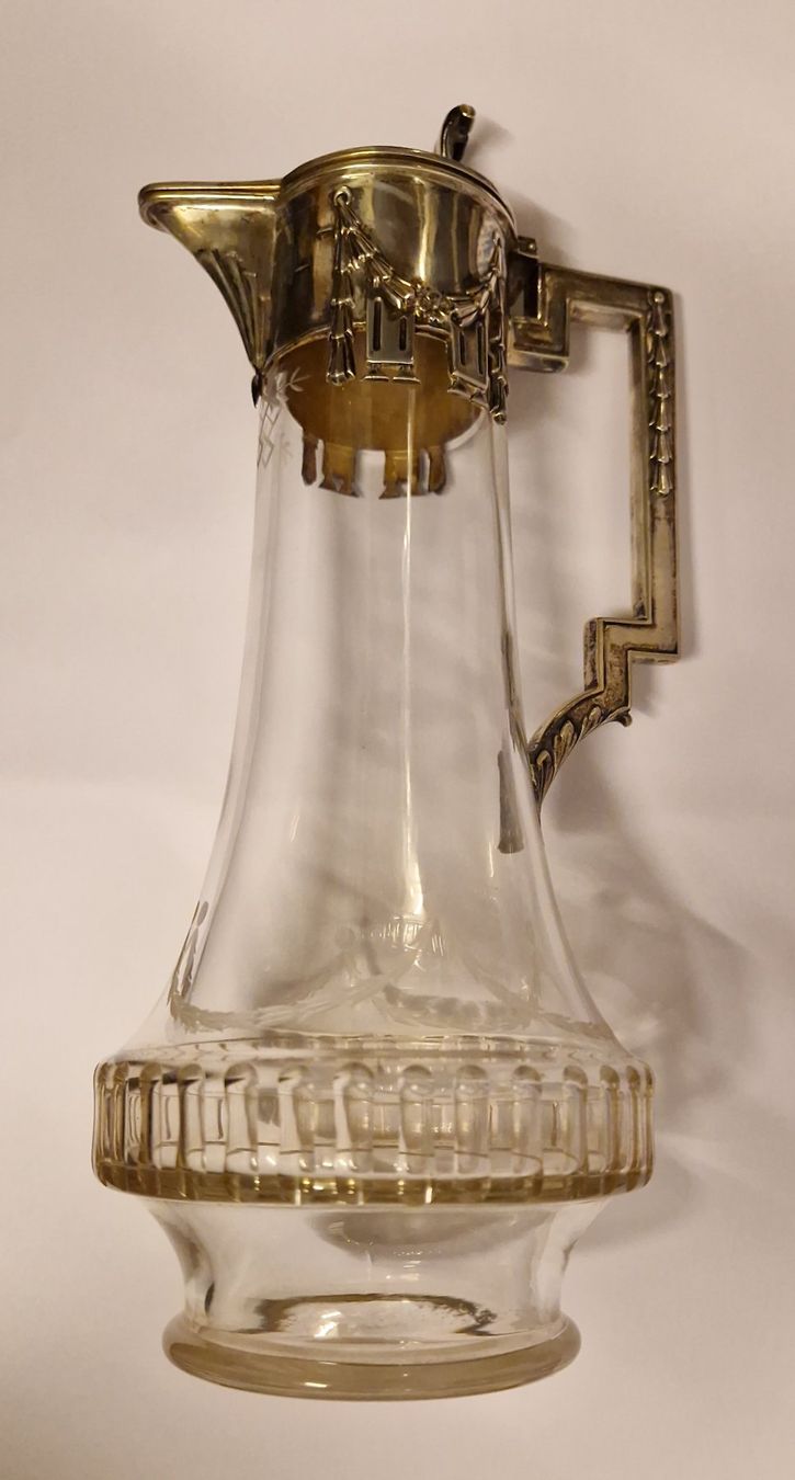 Karaffen: Antike Weinkaraffe 800 Silber, Karaffe um 1880 – Gebraucht aus Zürich von spin23 8