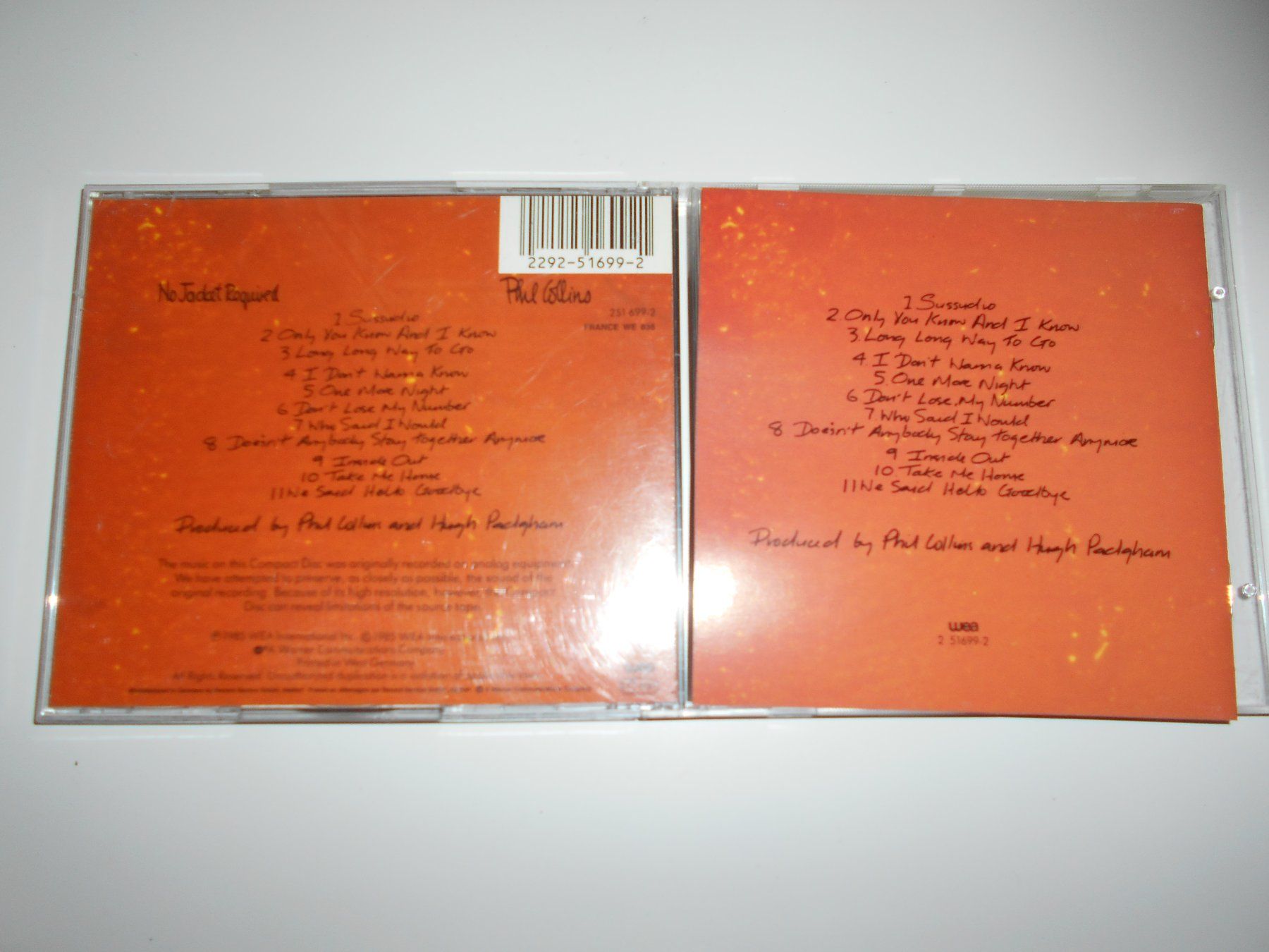 CDs: Phil Collins – No Jacket Required / 1985 – Gebraucht aus Aarberg von witchhunter01 1