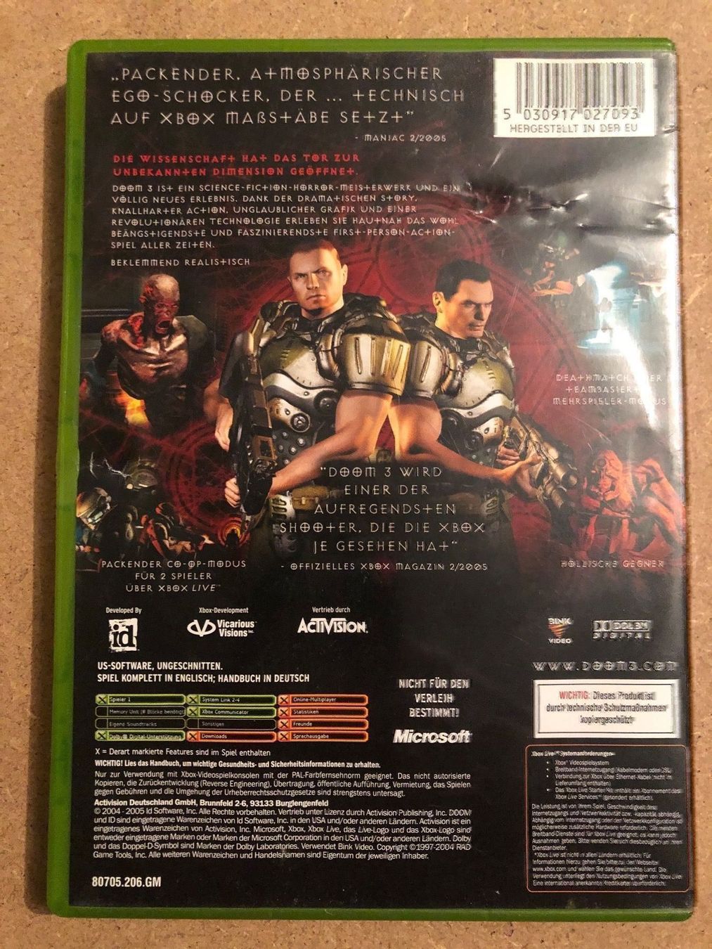 Giochi: Doom 3 für Xbox – Usato da Kestenholz venduto da Mad18 1