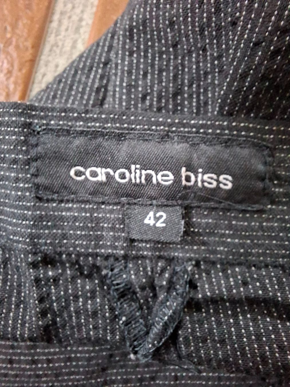 Pantaloni: Caroline Biss; dunkelgraue elegante Hose Gr. 42 – Usato da Boniswil venduto da Totomat-Lady 3