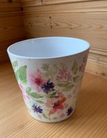 Blumentopf, Übertopf mit Blumenmuster, Top Zustand!