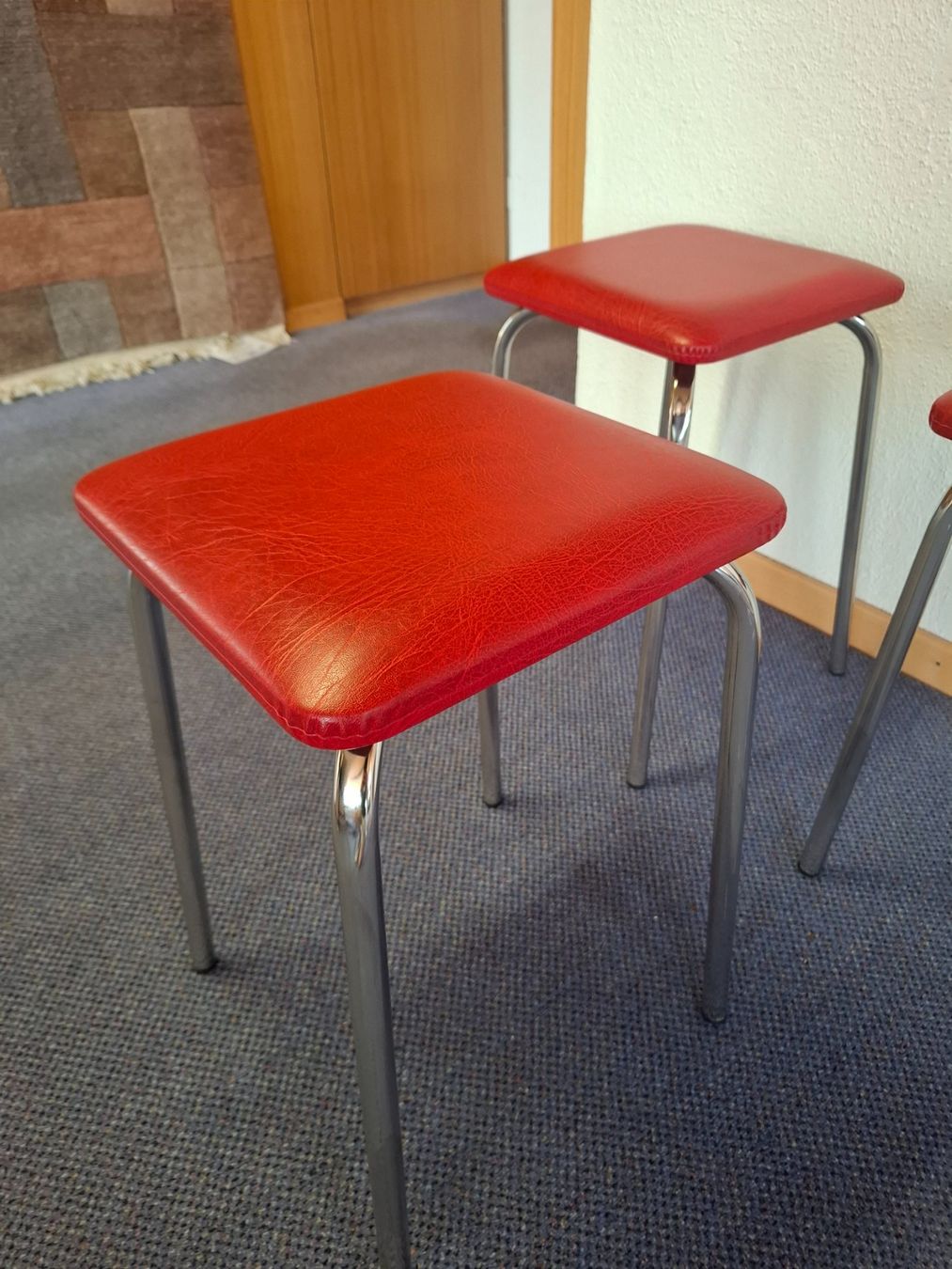 Sgabelli: Hocker (3Stk) Rot NEU! – Nuovo (secondo la descrizione) da Suhr venduto da SAF-Restposten 2