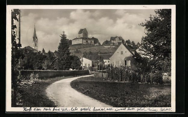Cartoline postali: AK Uster, Strassenpartie im Ort, 1946 – Usato da Berlin venduto da bartko-reher