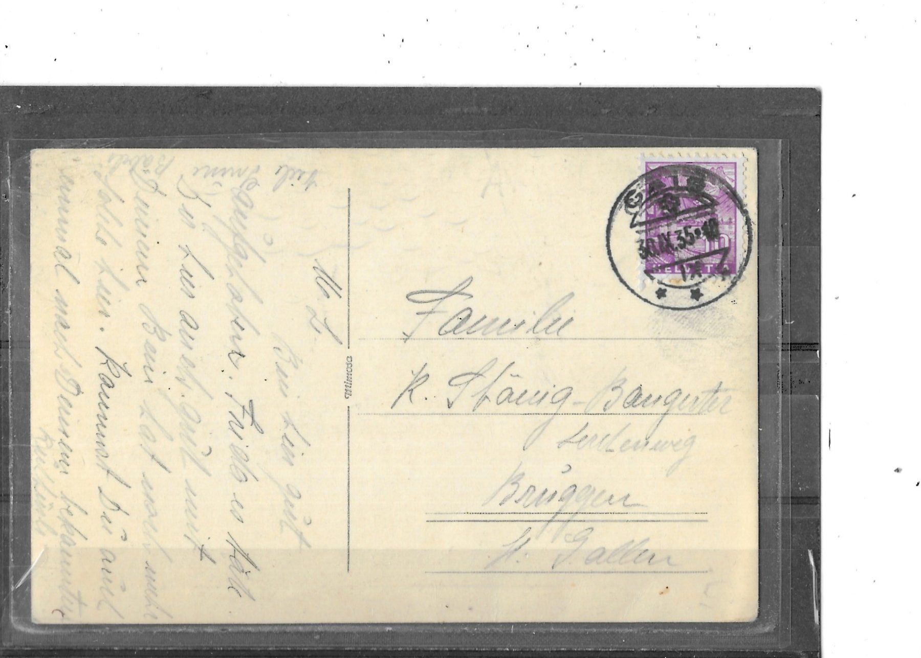 Cartoline postali: AR Gais ? 1935 Innenansicht – Usato da Schocherswil venduto da Wilare 1