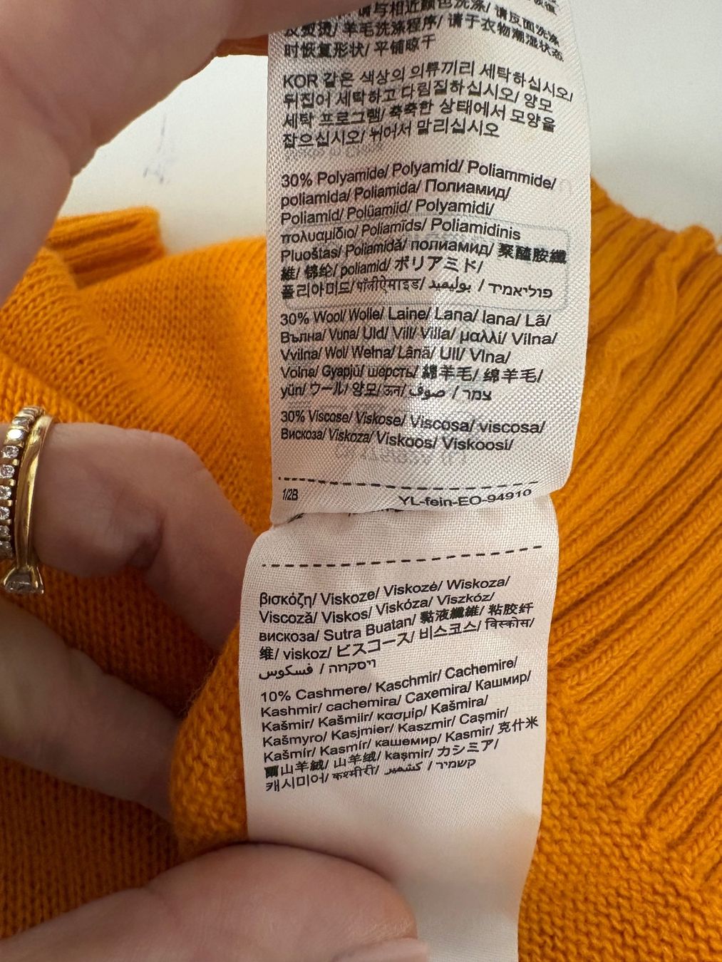 Esprit Maglioni & Felpe: Esprit Wolle Kaschmir Rollkragenpullover L orange – Usato da Regensdorf venduto da secondchancefashion 5
