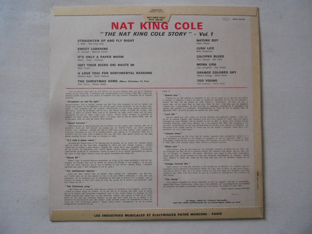 Dischi in vinile: NAT KING COLE STORY VOL.1 – Usato da Bex venduto da Giorgiob 1