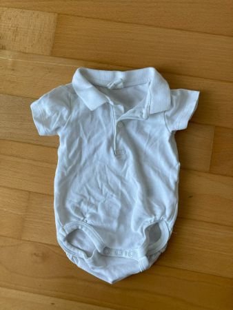 Body weiss mit Polo-Kragen