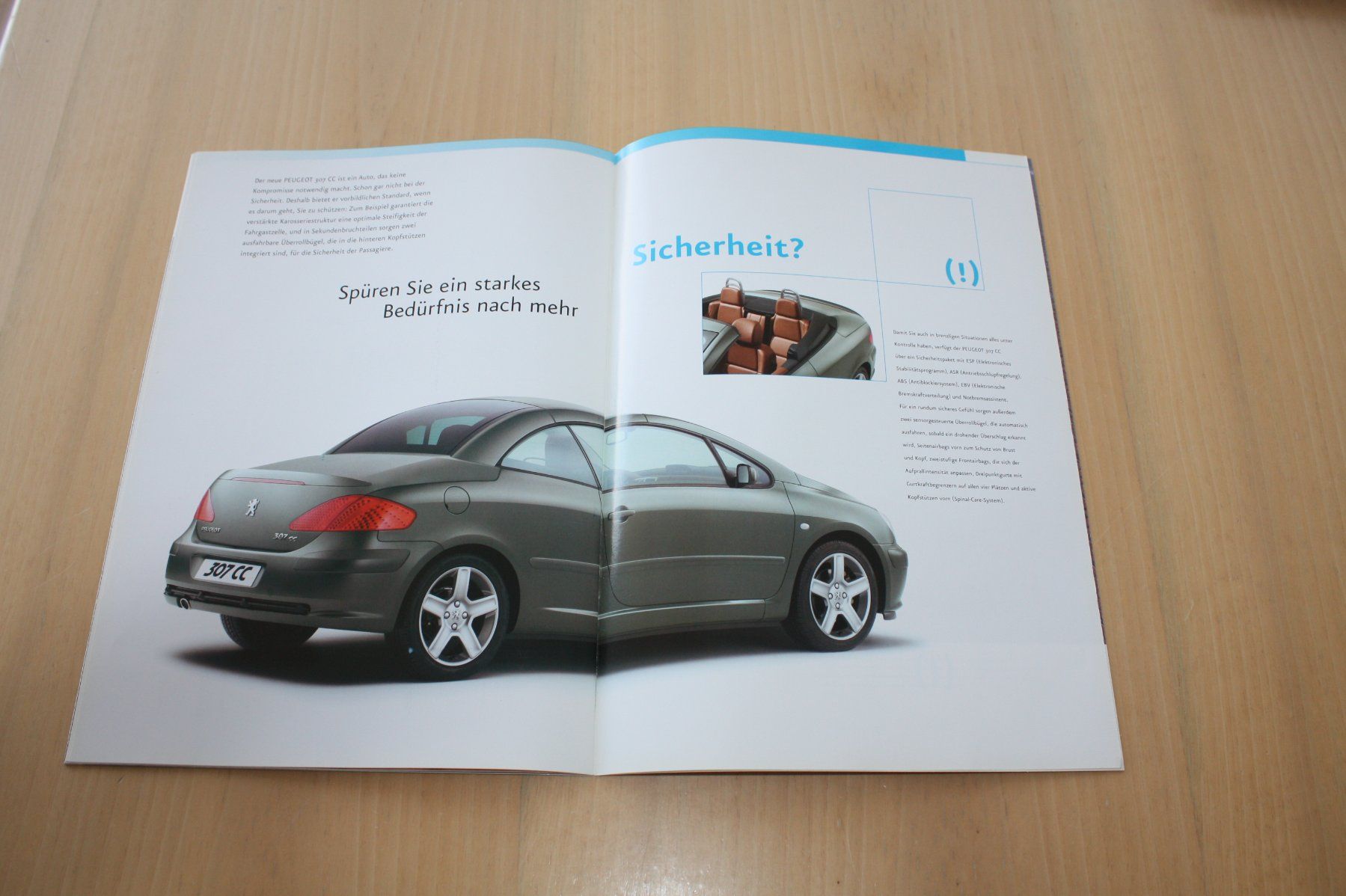 Peugeot Documenti: Peugeot 307 CC Original Prospekt 4/2003 – Usato da Wikon venduto da erwin400 8