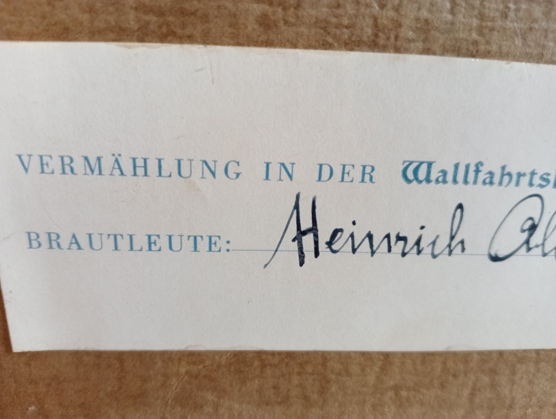 Foto & Immagini: Bild Wallfahrtskirche Herrgottswald J.Danner Holzrahmen 1947 – Usato da Oberdorf BL venduto da Barocki888 4