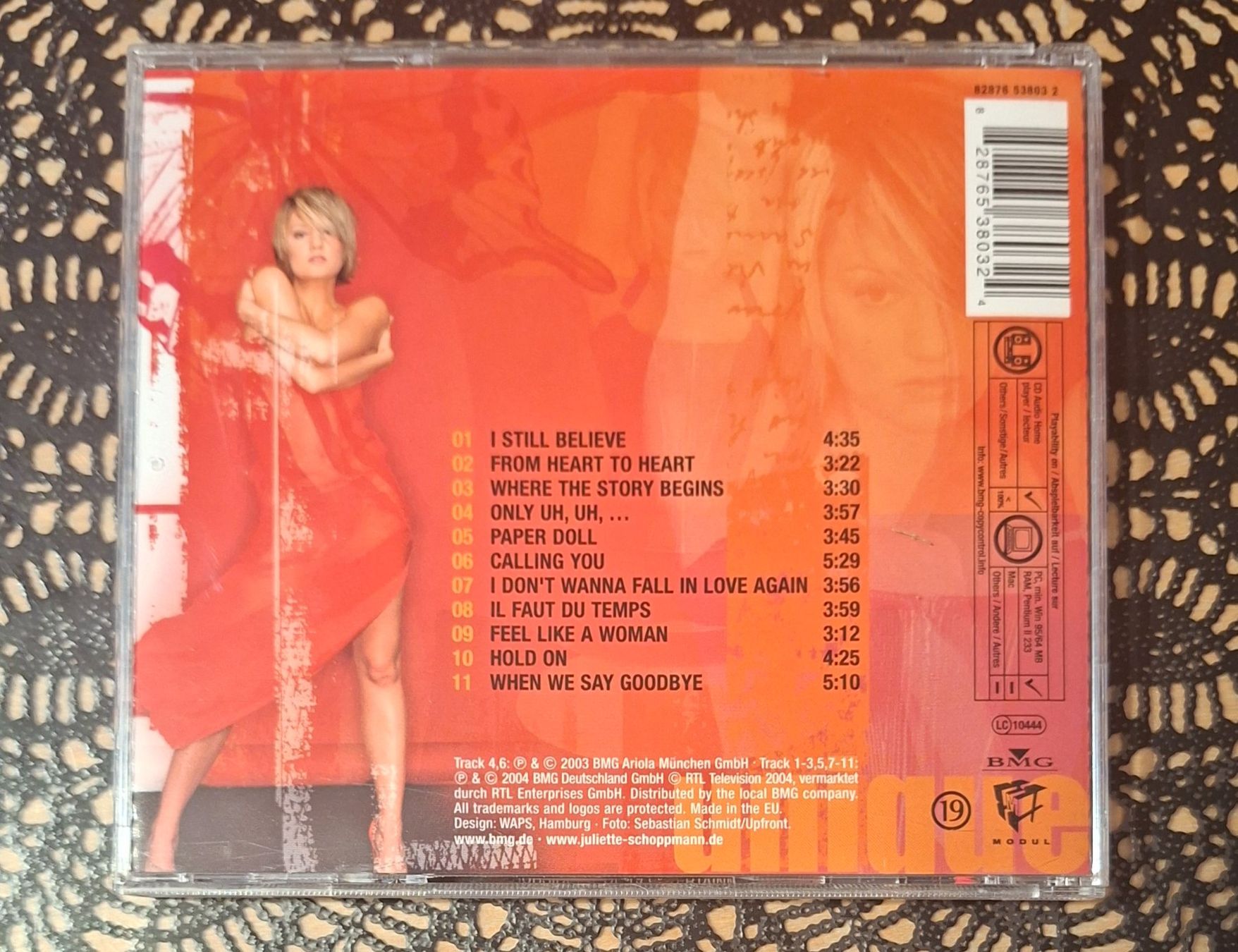 CDs: Juliette Schoppmann - Unique, DE Pop CD Album 2003 – Gebraucht aus Schönenberg TG von Gregolino76 1
