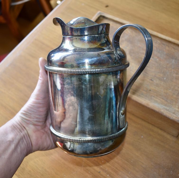 Gourde Isotherme Vintage Boxter - Fabriquée En Italie - Couleur Bleu/Jaune - Occasion