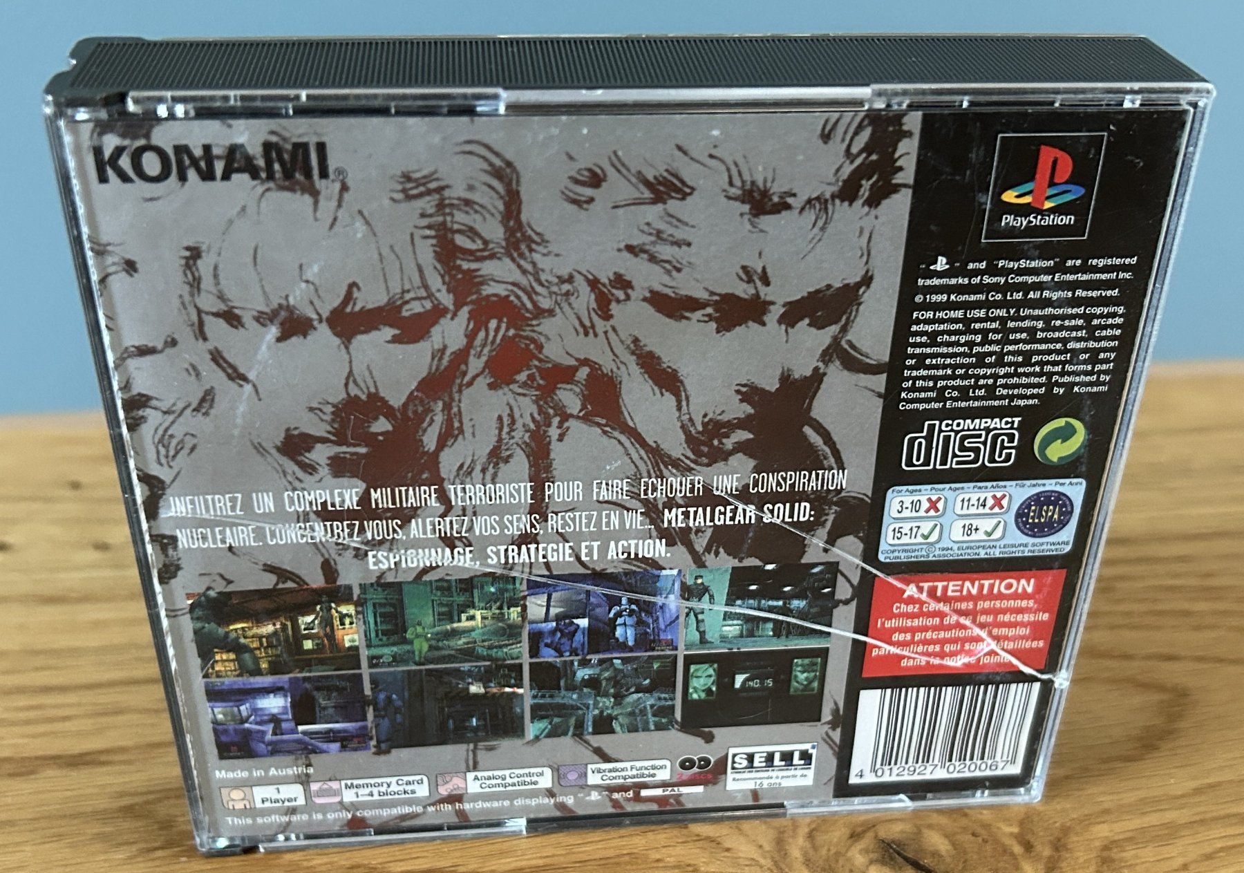 Jeux: Metal Gear Solid PS1 – D'occasion à Liebefeld par Eaglewings5 1