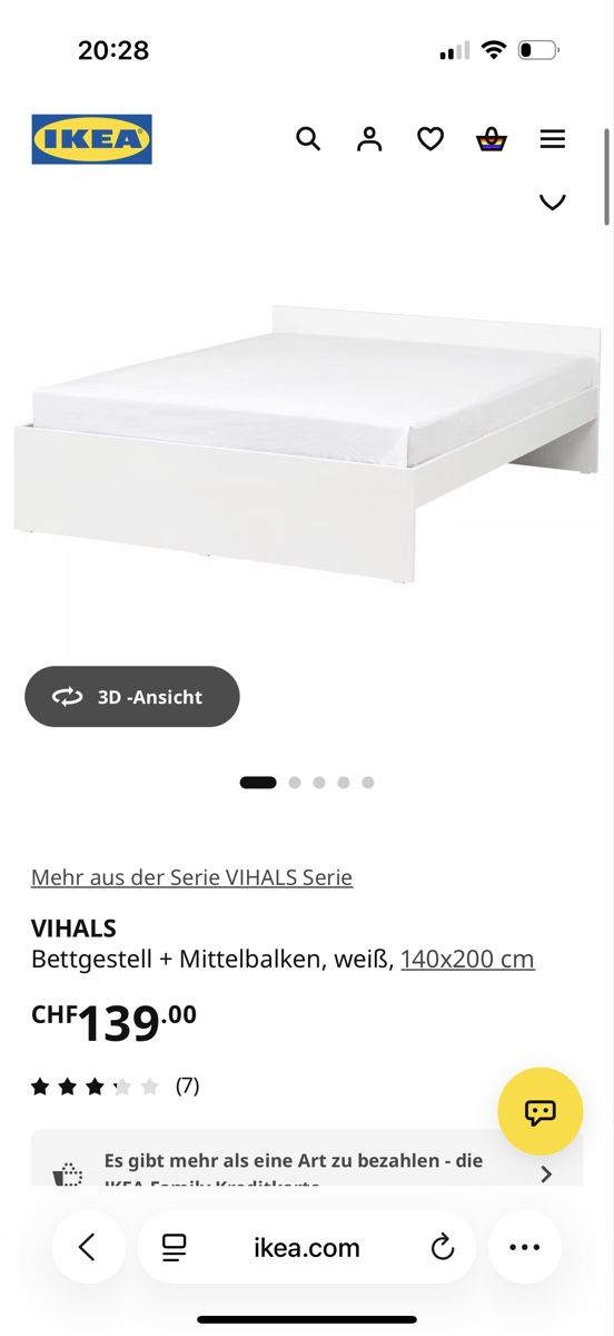 Ikea Letti: Vihalis Bettgestell 140x200 – Nuovo (secondo la descrizione) da Sursee venduto da bog_c5xf