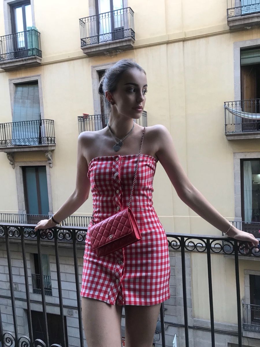 Vestiti: red white checkered mini dress – Nuovo (secondo la descrizione) da Zürich venduto da forestF4iry 3
