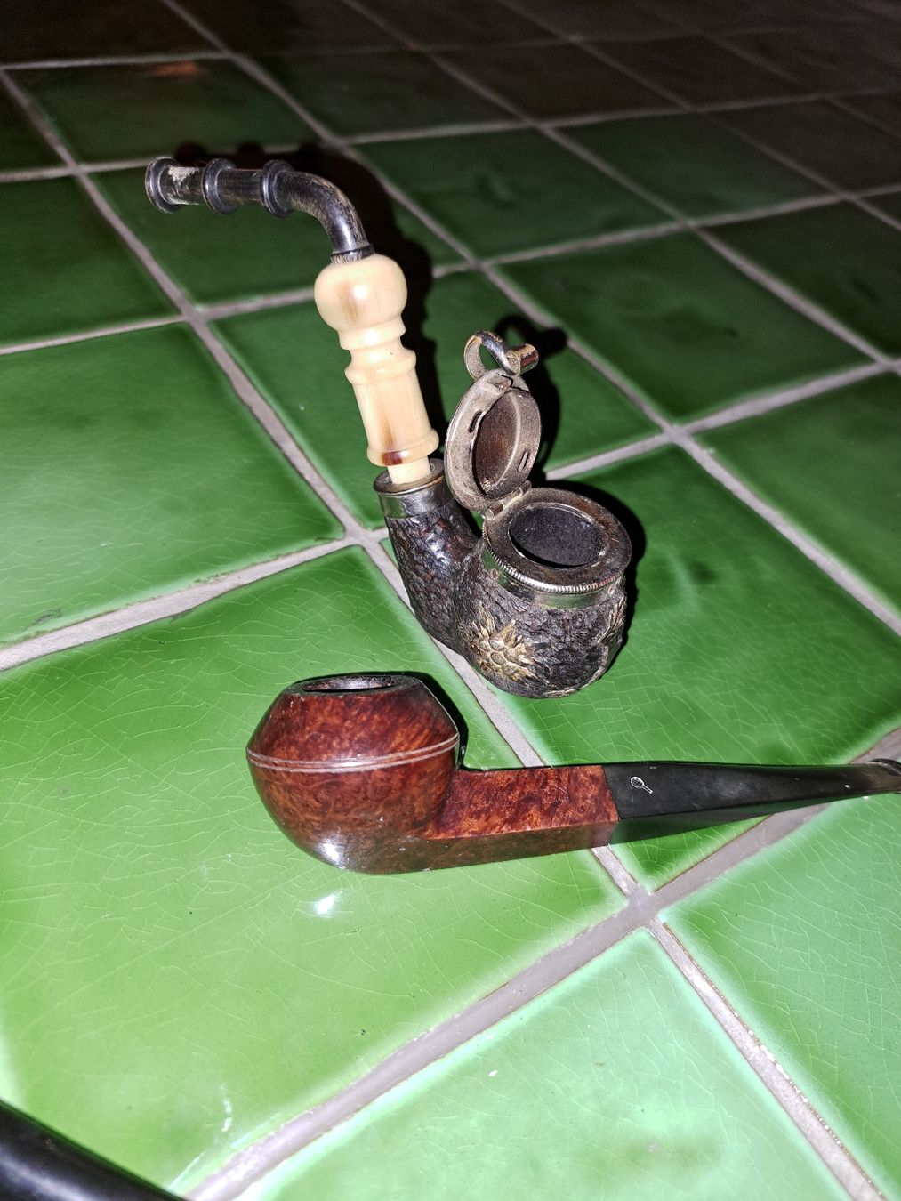 Pipe & Accessori: Antike Pfeifen-Sammlung, 4 Stück,  – Usato da Kölliken venduto da Upcycling-by-Mc-TAM 5