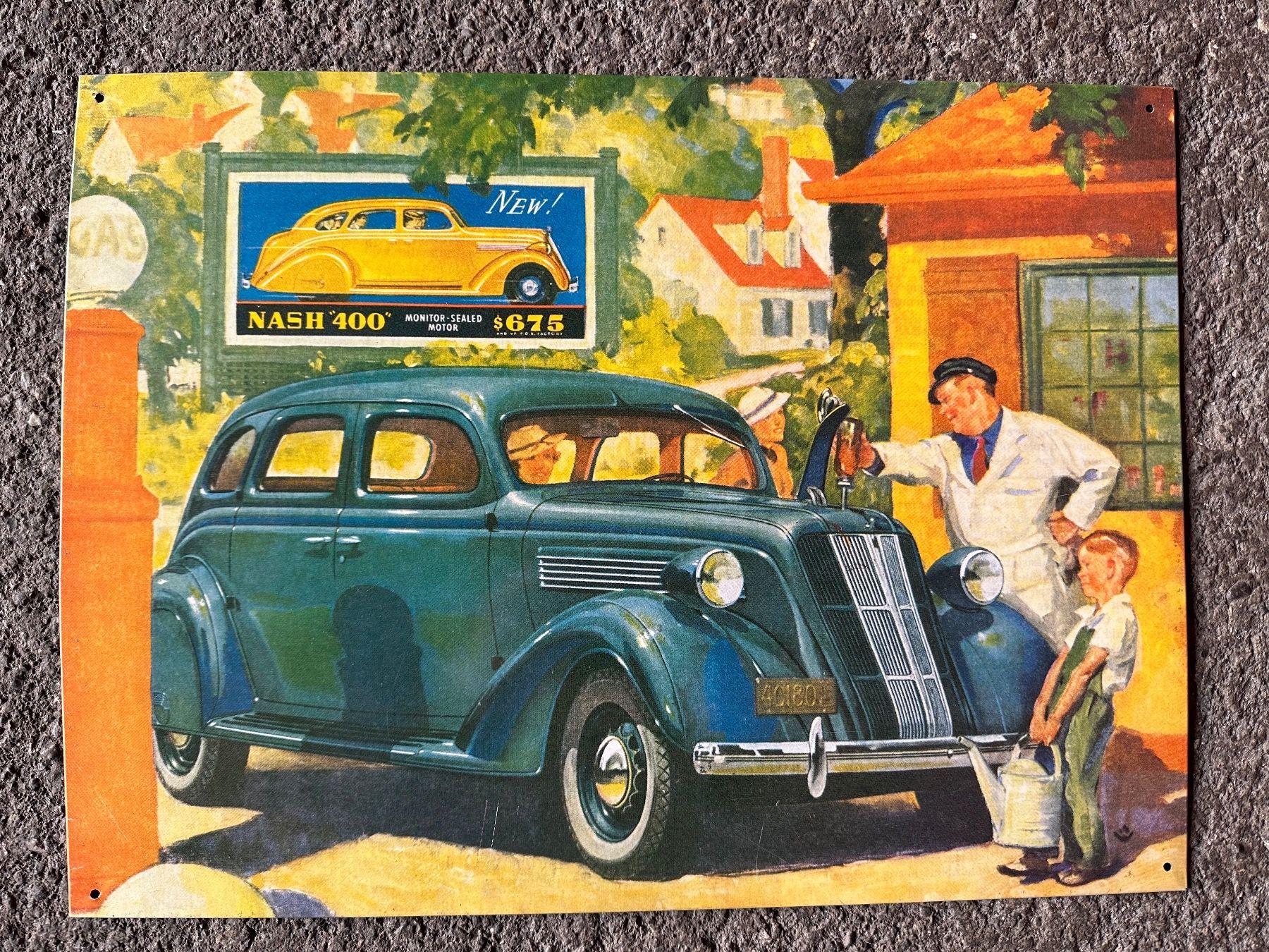Insegne: Nash 400 Oldtimer classic werbung reklame – Nuovo (secondo la descrizione) da Reinach AG venduto da rares75
