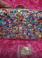 Pochette de soirée colorée avec perles 🤩