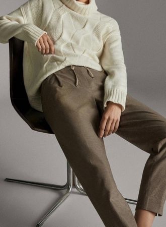 MASSIMO DUTTI 36(S)/NP120CHF Hose Chinos Cotton 2%elastane