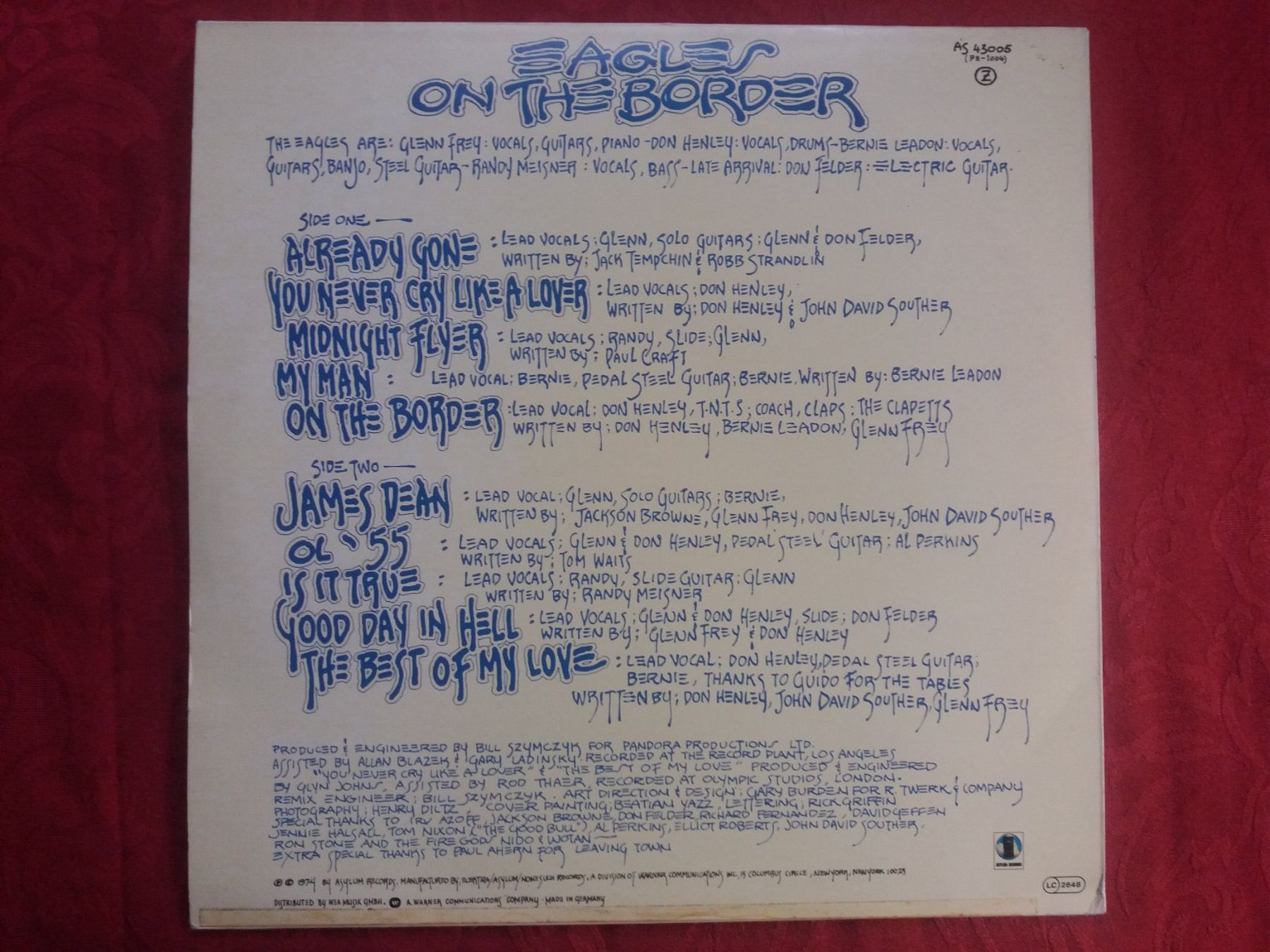 Dischi in vinile: LP (Eagles) On the Border – Usato da Meyrin venduto da toutatis 1