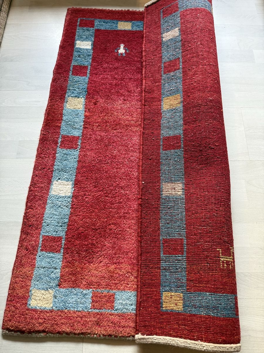 Gabbeh Teppiche: Wunderschöner, handgeknüpfter Orientteppich  Gabbeh111x86.cm – Gebraucht aus Sempach von Star7 4