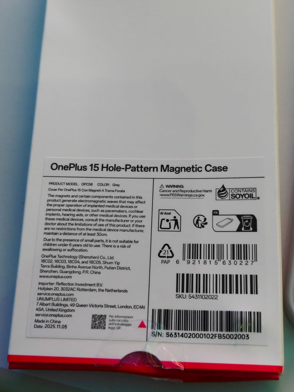 OnePlus Cover & Protezioni schermo: OnePlus 15 Hole-Pattern Magnetic Case – Nuovo (secondo la descrizione) da Bettwil venduto da benzill 3