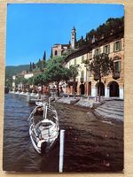 Postkarte Morcote Lago di Lugano Tessin Boot See, 1985 gel.