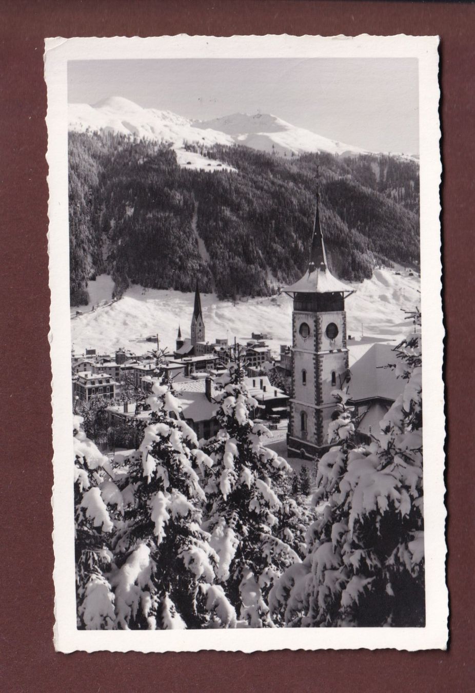 Ansichtskarten: DAVOS - Teilansicht - 1940 – Gebraucht aus Pully von nicecards