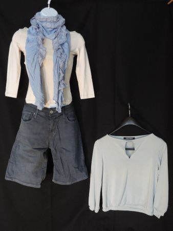 ensemble classic bleu gris