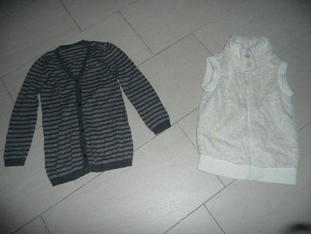 Kuschelweste und Strickjacke