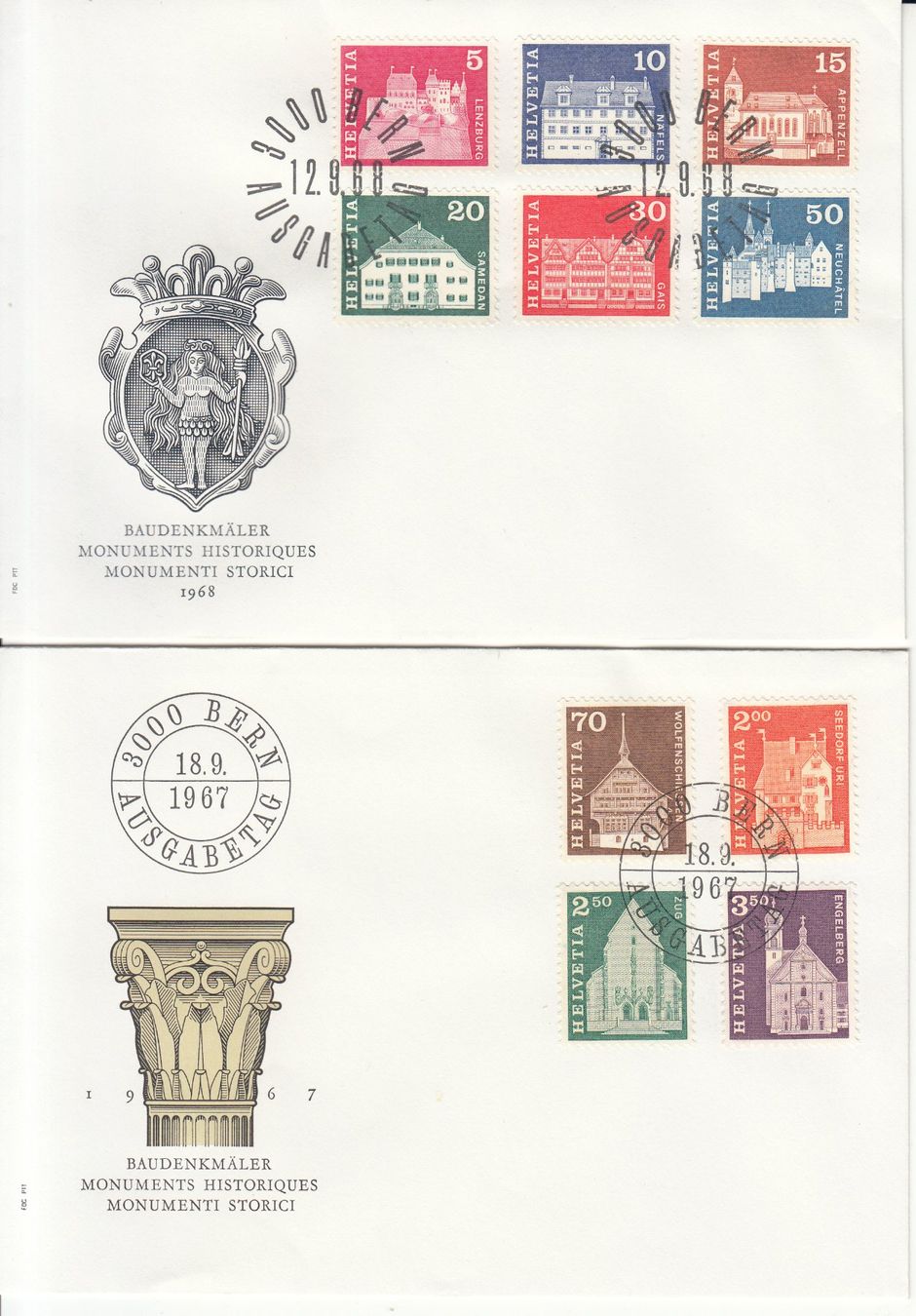 Tutti i francobolli: SBK 412 - 427 FDC – Usato da Bürglen TG venduto da StampGraf 1
