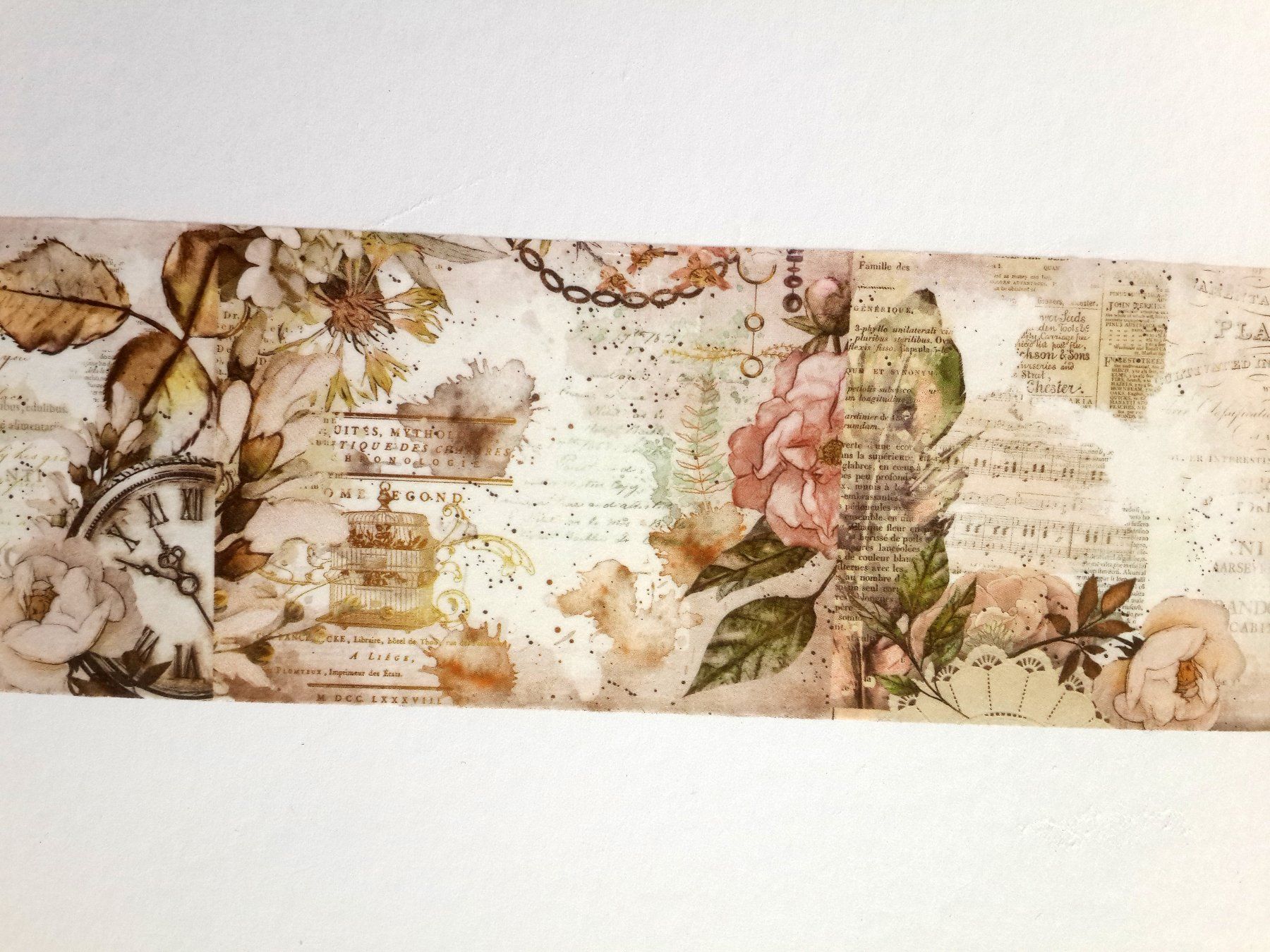 Aufkleber: Washi Tape "Wilde Rose" – Neu und originalverpackt aus Löhningen von Fourbi18