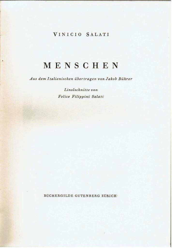 Bücher: Menschen, numeriert 943 von 6000 – Gebraucht aus Flims - Dorf von Stagediver 2