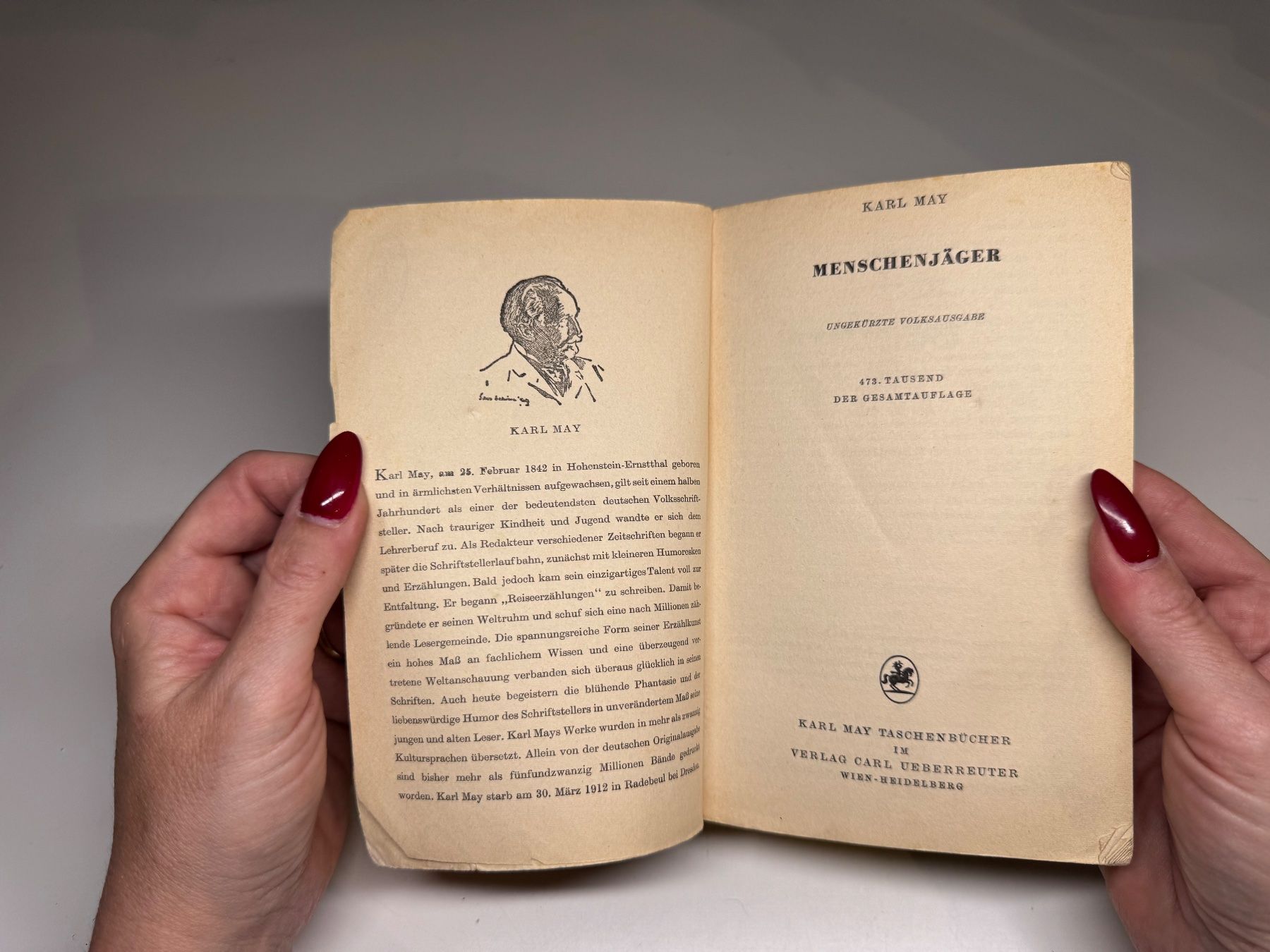 Libri: ROMAN: Karl May, Menschenjäger – Usato da Grosswangen venduto da Kleine.Knoepfe 4