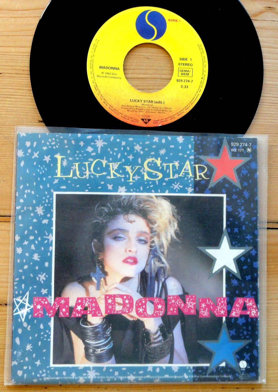 Schallplatten: SI MADONNA lucky star SIRE 1983 mint – Gebraucht aus Kesswil von josi1967