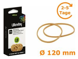 Gummiringe, natur, 120 mm, 100 g